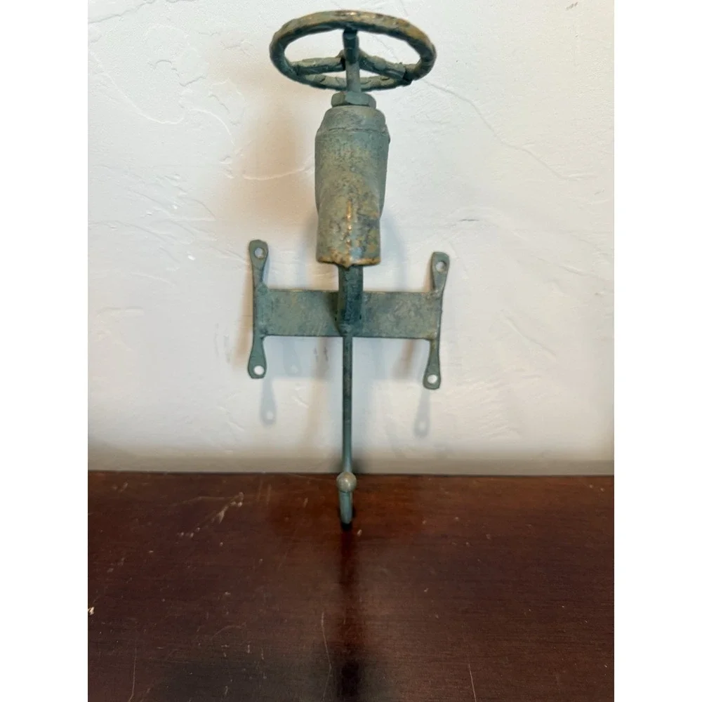 COOL WATER SPIGOT FOUNTAIN COAT HANGER BARN FARM FOLK ART